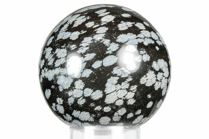 Polished Snowflake Obsidian Sphere - Utah #359931